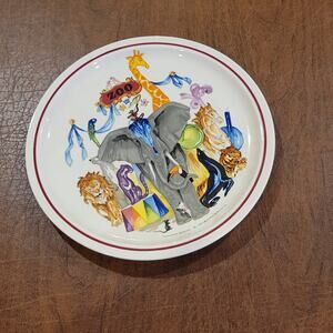 Vintage Villeroy & Boch LE CIRQUE Circus Plate - No.1 'Zoo' by Jean Mercier